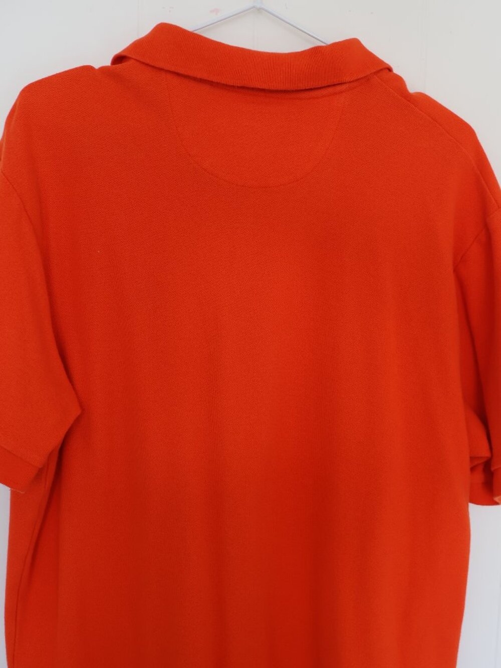💜 2 for $25 💜 Chaps Orange Pique Cotton Polo Shirt Embroidered Crest (Men’s L) - Picture 7 of 9